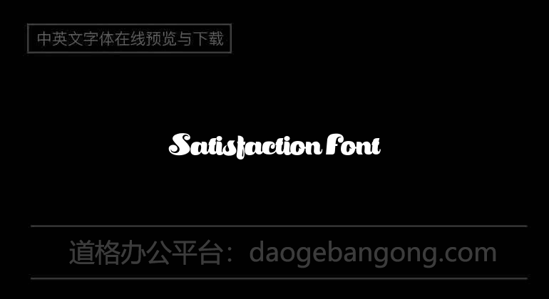 Satisfaction Font