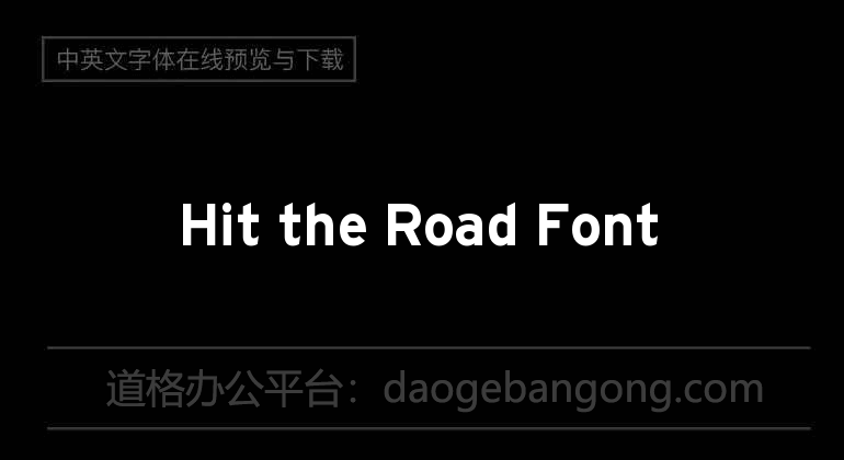 Hit the Road Font