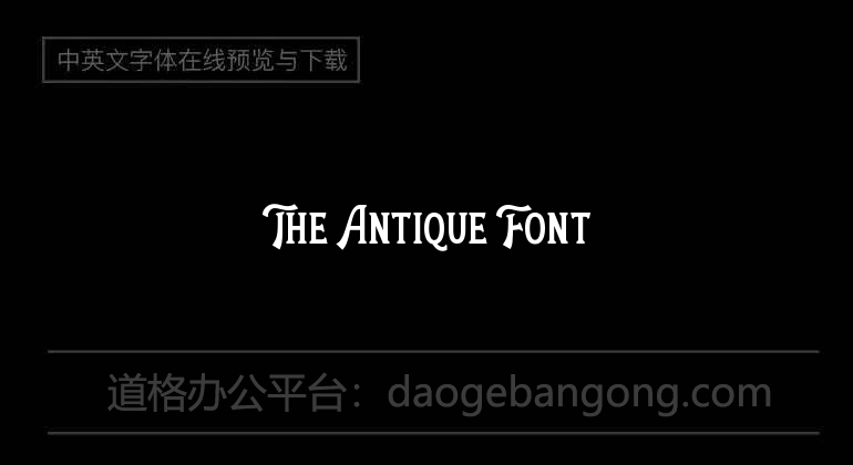 The Antique Font