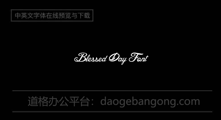 Blessed Day Font