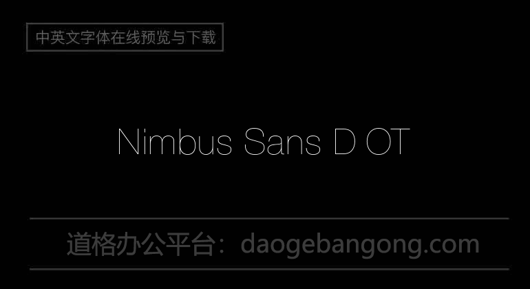 Nimbus Sans D OT