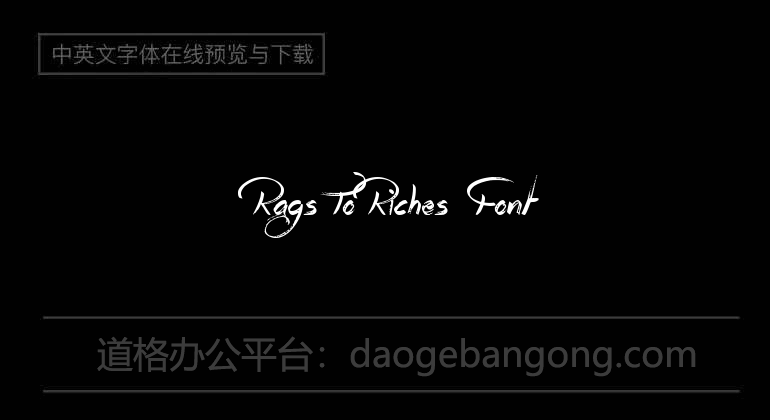 Rags To Riches Font