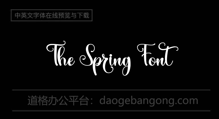 The Spring Font