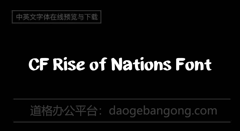 CF Rise of Nations Font