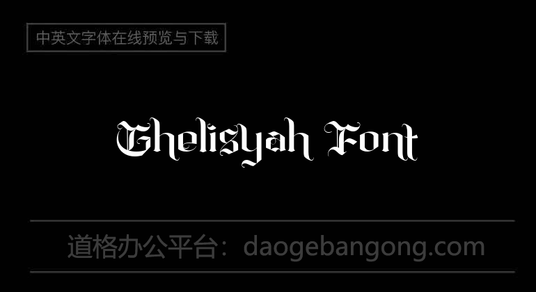 Ghelisyah Font