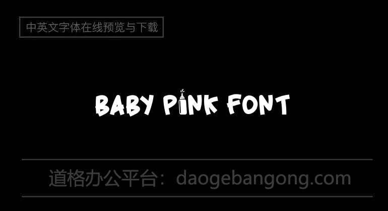 Baby Pink Font