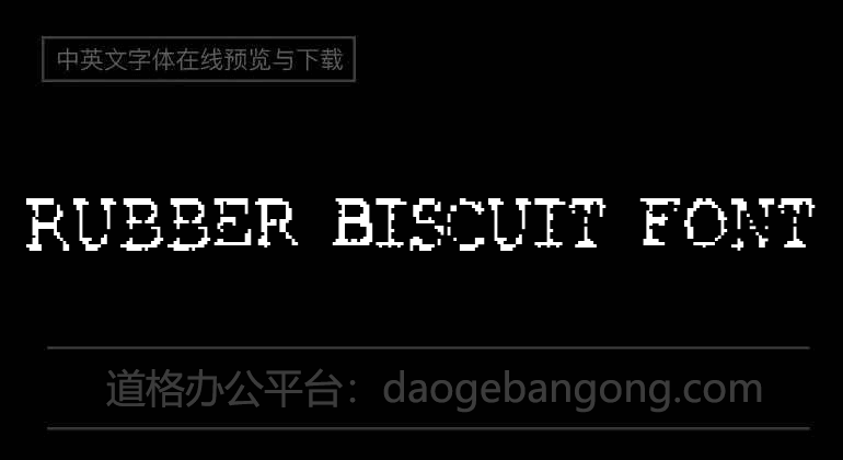 Rubber Biscuit Font