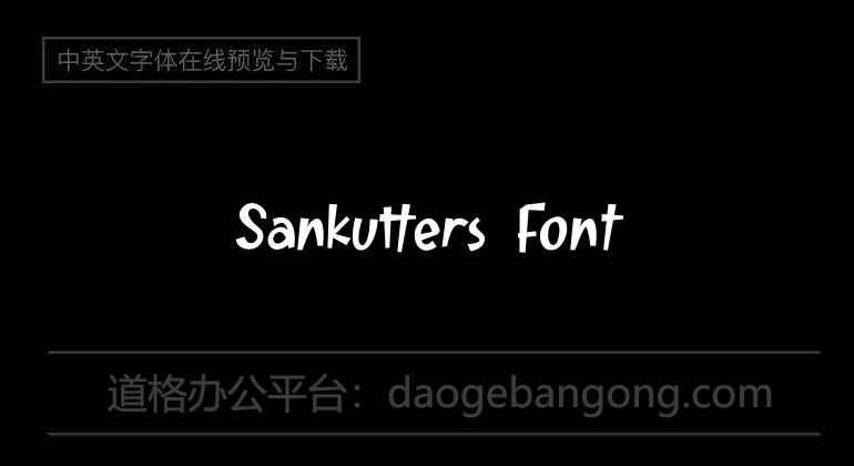 Sankutters Font