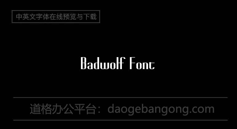 Badwolf Font