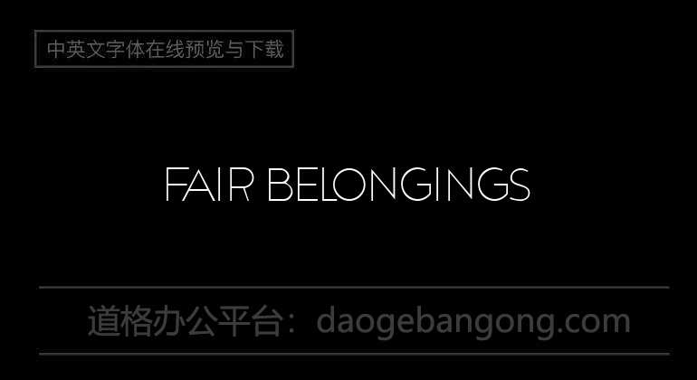 Fair Belongings