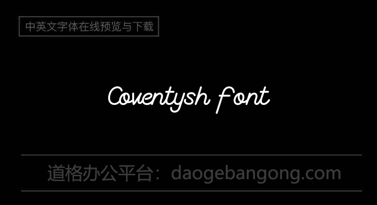 Coventysh Font