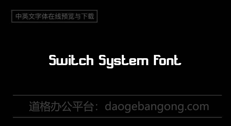 Switch System Font