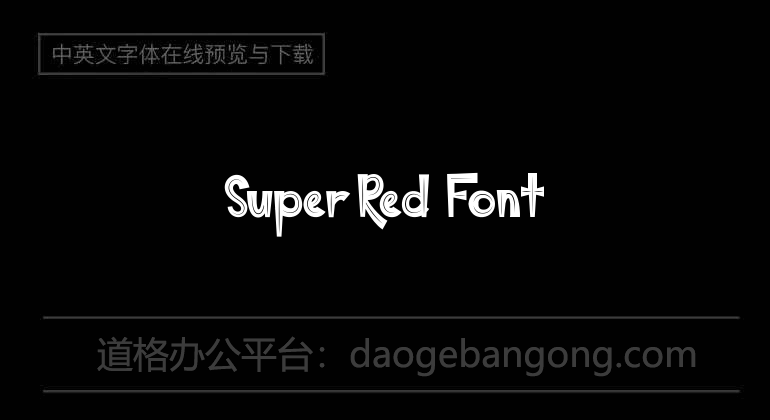 Super Red Font