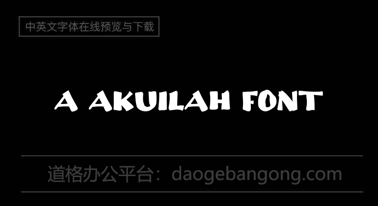 a Akuilah Font