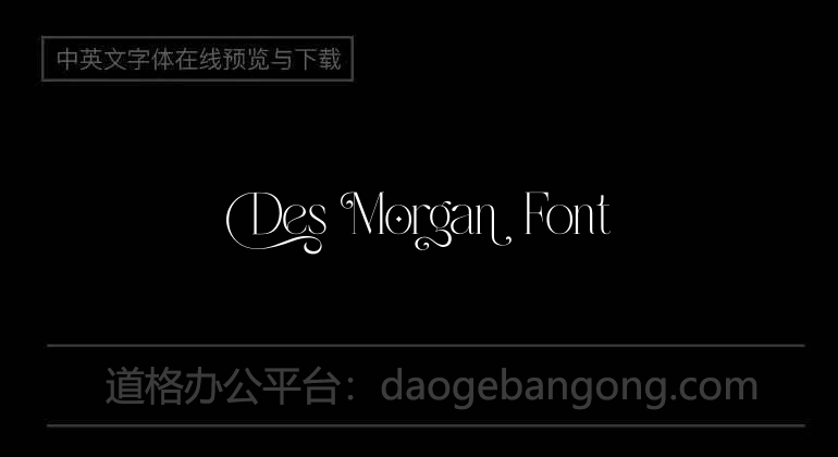 Des Morgan Font