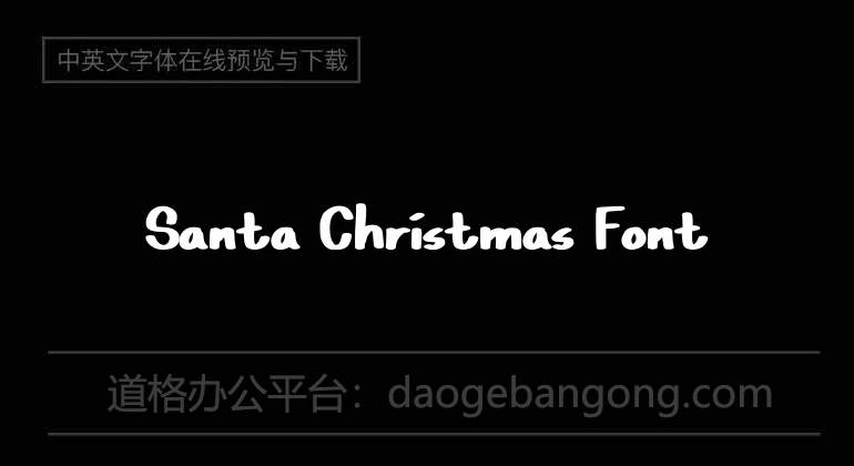 Santa Christmas Font