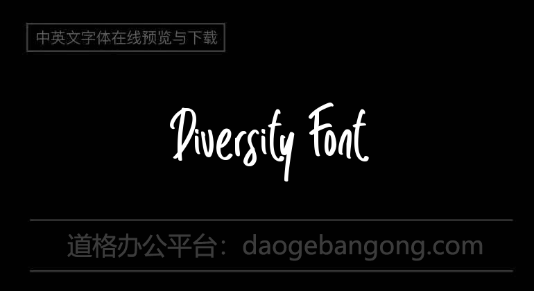 Diversity Font