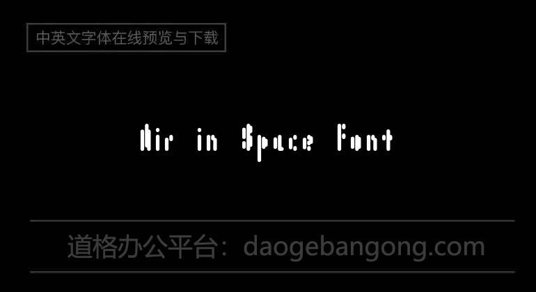 Air in Space Font