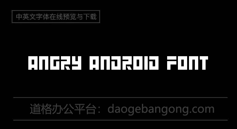 Angry Android Font