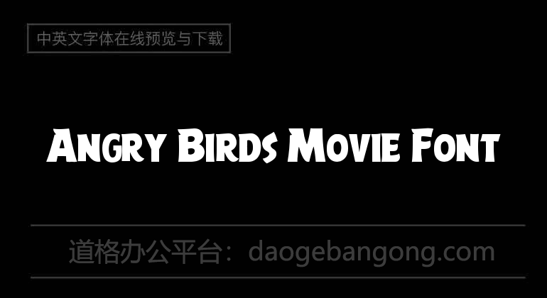 Angry Birds Movie Font