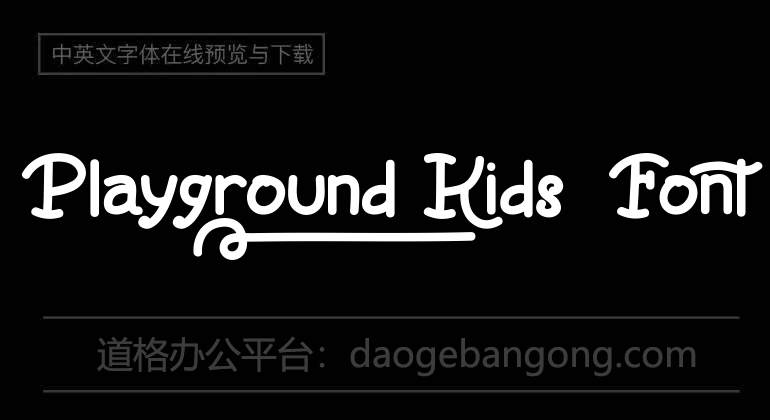Playground Kids Font