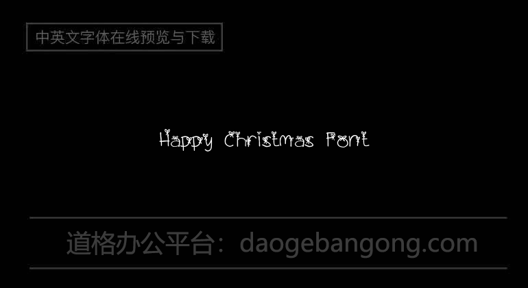 Happy Christmas Font