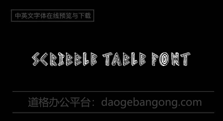 Scribble Table Font
