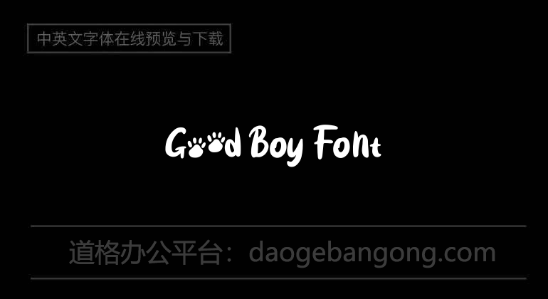Good boy Font