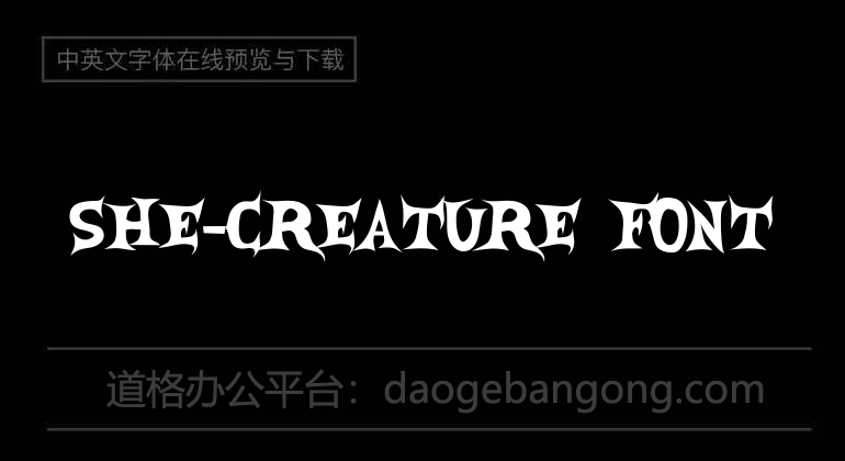 She-Creature Font