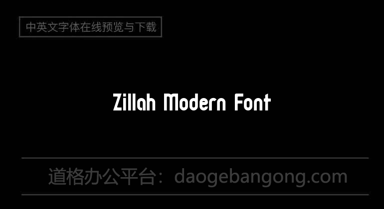 Zillah Modern Font