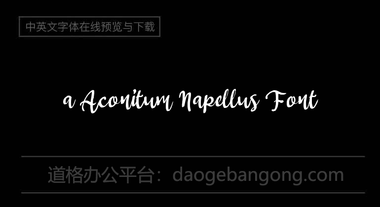 a Aconitum Napellus Font