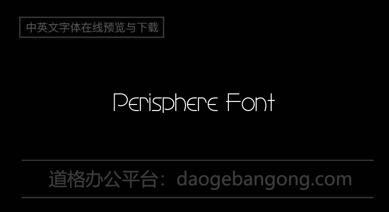Perisphere Font