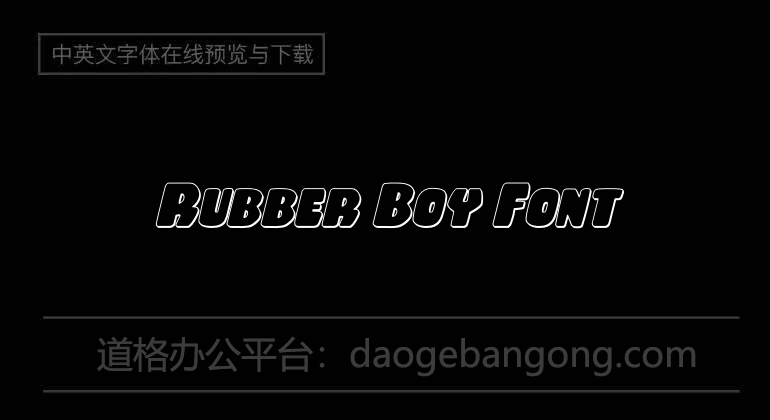 Rubber Boy Font