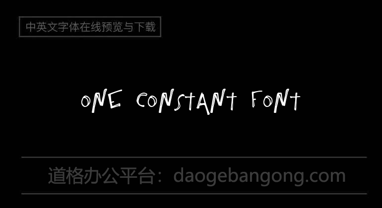 One Constant Font