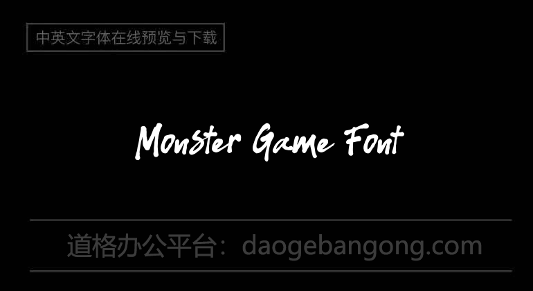 Monster Game Font