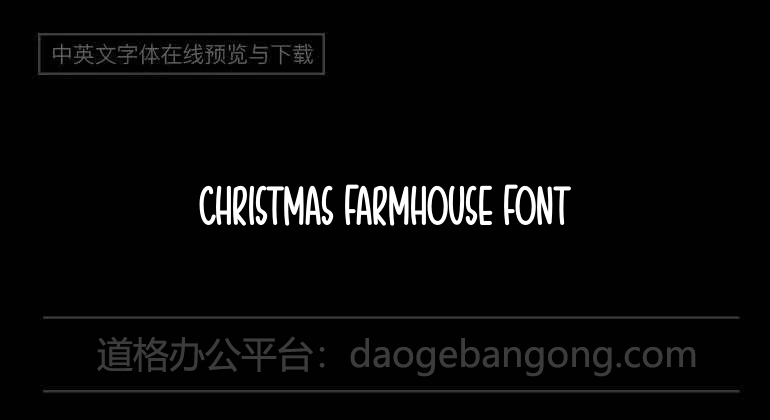 Christmas Farmhouse Font