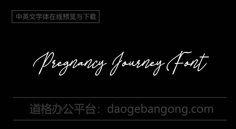 Pregnancy Journey Font