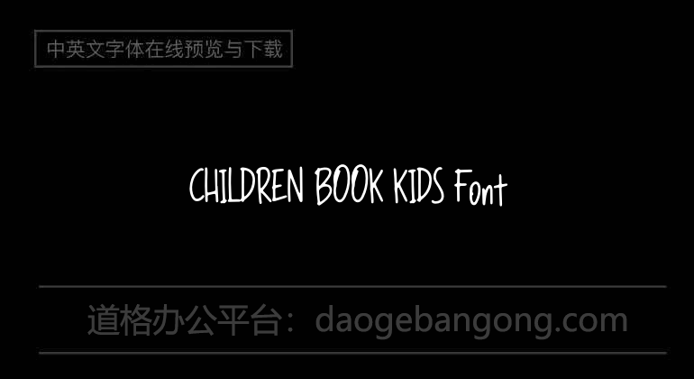 CHILDREN BOOK KIDS Font
