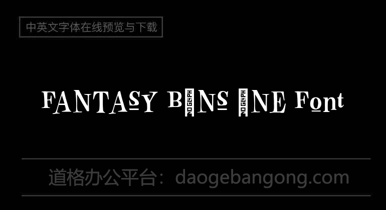 FANTASY BONS ONE Font