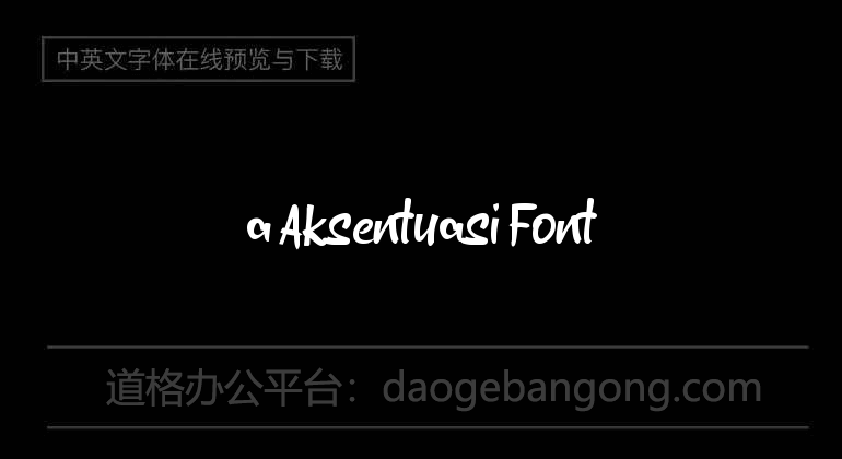 a Aksentuasi Font