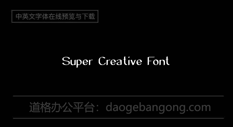 Super Creative Font
