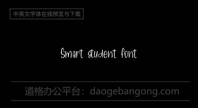 Smart student Font