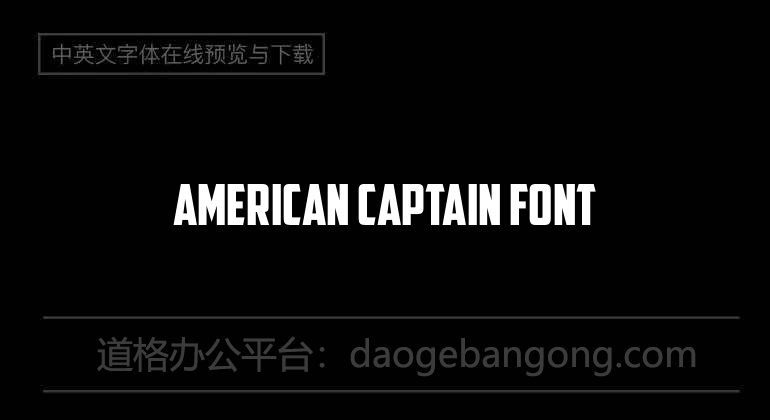 American Captain Font