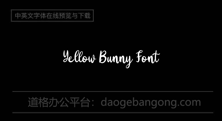 Yellow Bunny Font