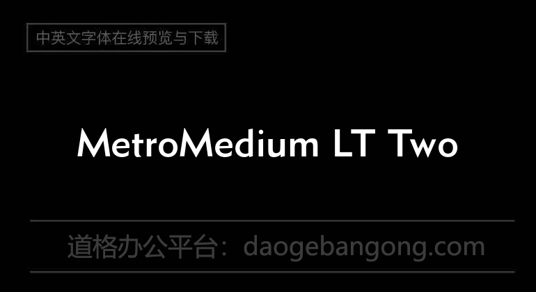 MetroMedium LT Two