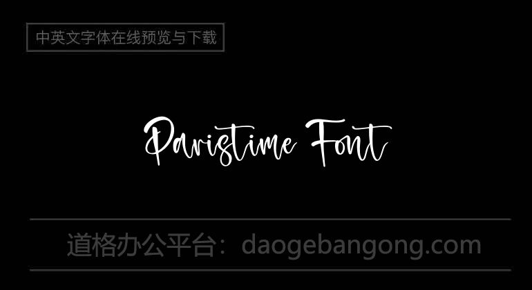 Paristime Font