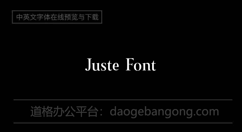 Juste Font