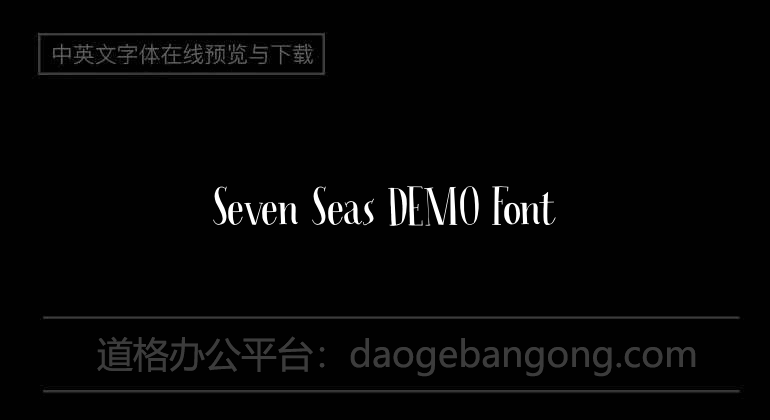 Seven Seas DEMO Font