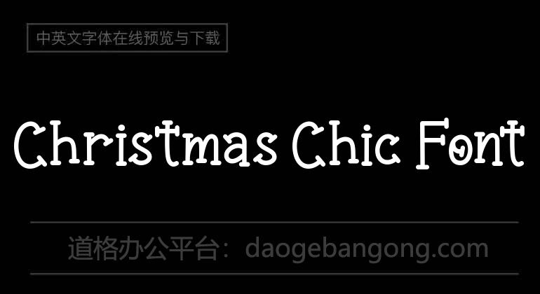 Christmas Chic Font