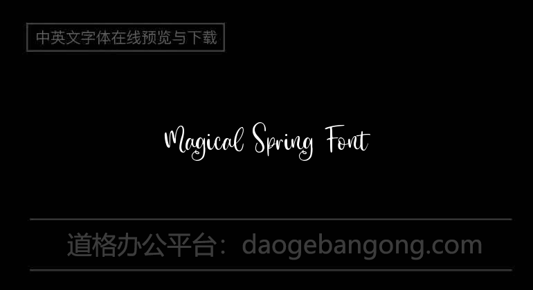 Magical Spring Font